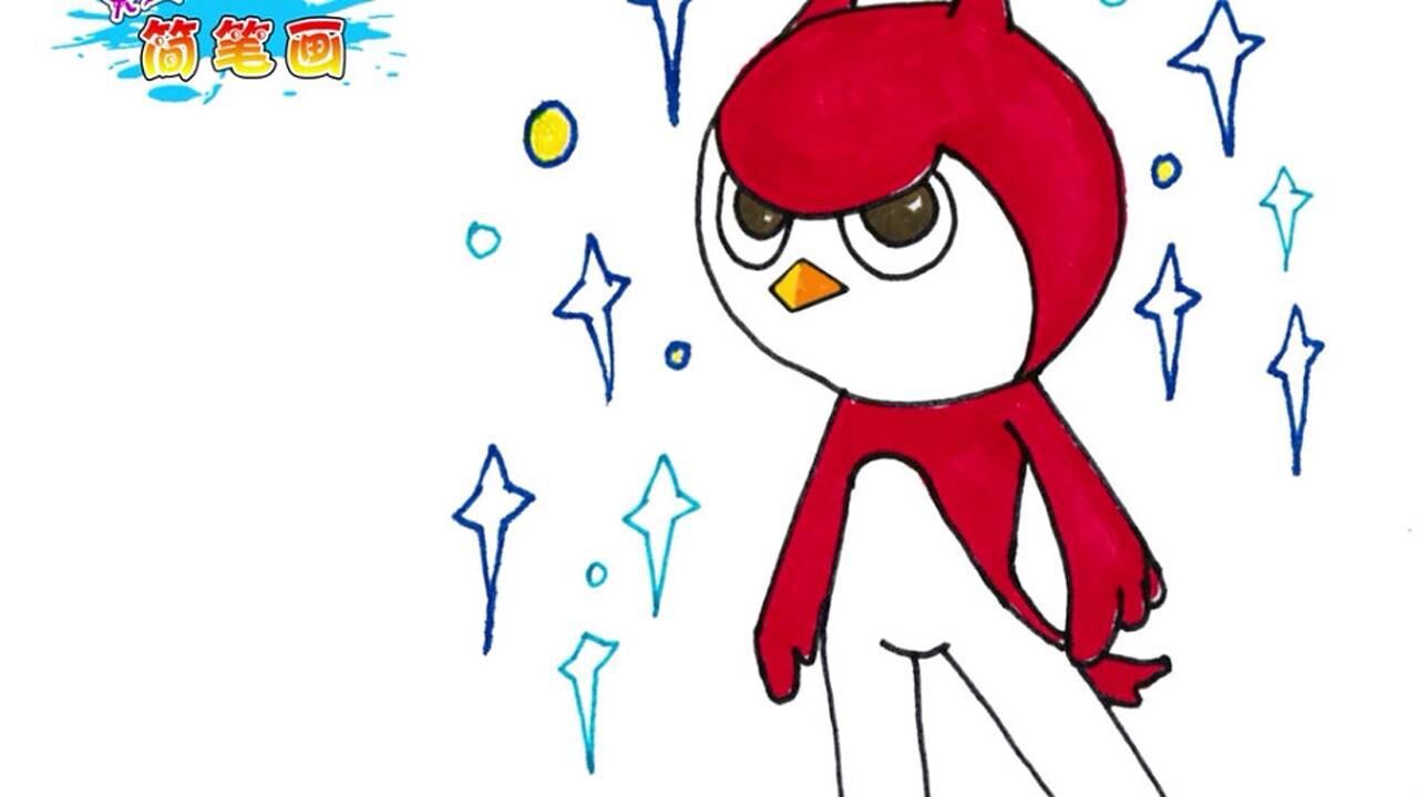 喜欢迷你特工队的小朋友快来学这幅简笔画看看赛米好冷酷