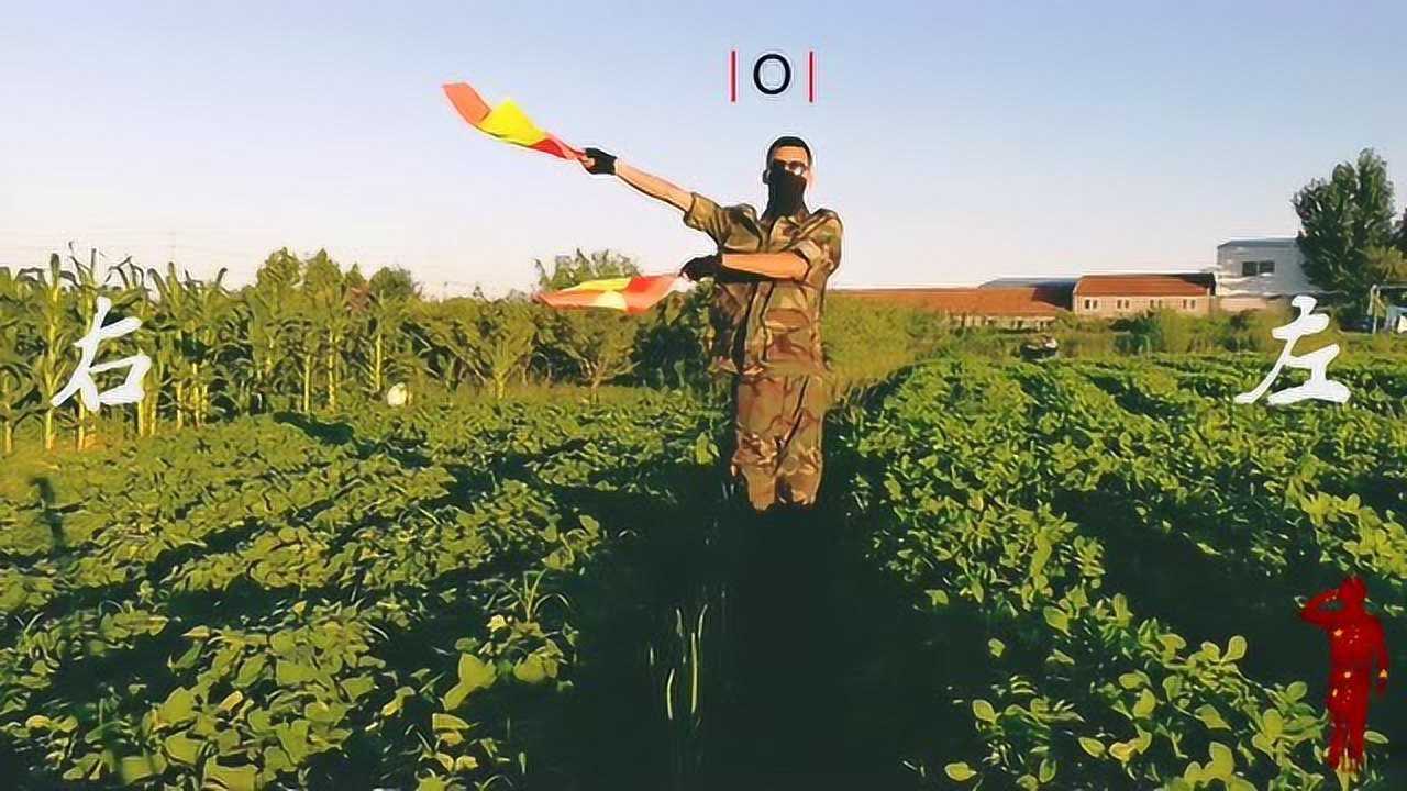 国际特种兵手语海军通用旗语全套字母教学1分钟学会
