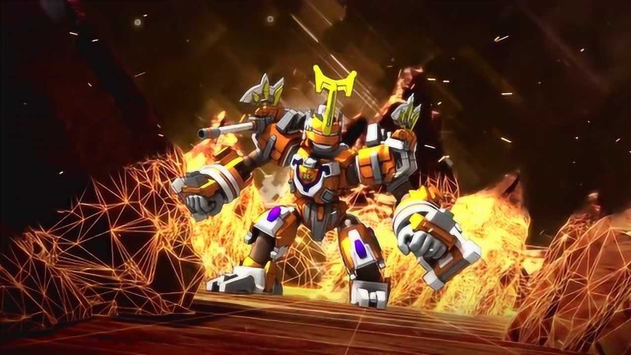 《斗龙战士》索里在百诺吹响斗龙角下进化铠甲战龙