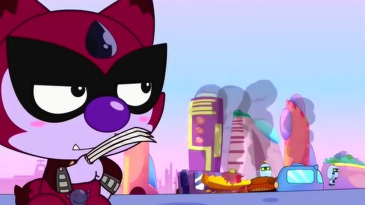 《开心宝贝》开心超人准备攻击芝麻狐,结果芝麻狐放了个屁