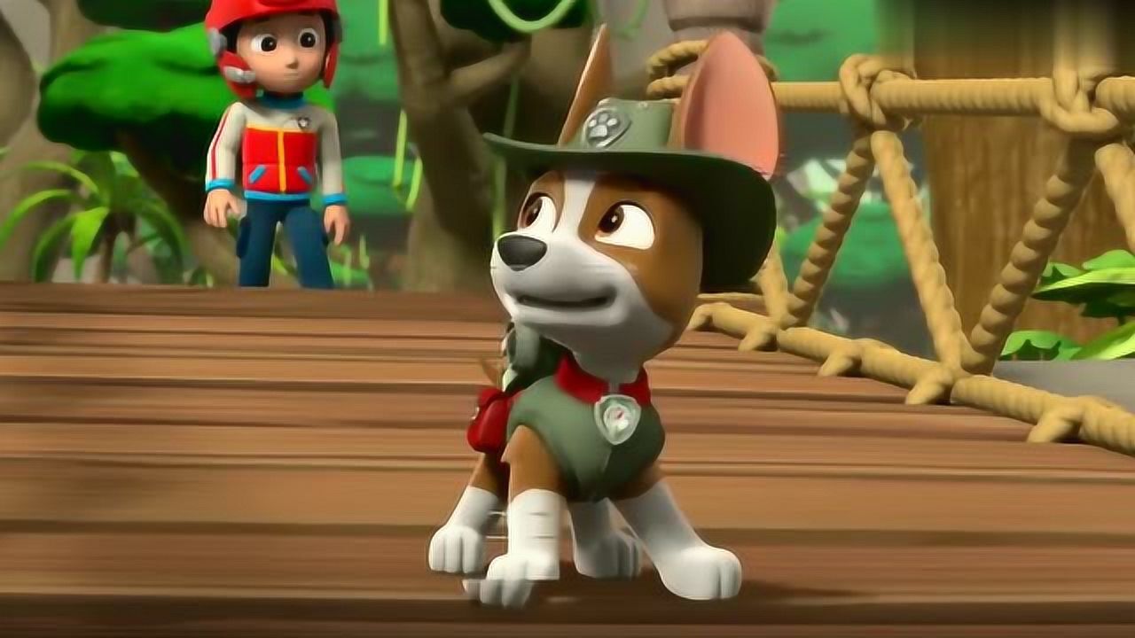 汪汪队立大功第4季天天和小克成功救了海丁纳市长真厉害呀