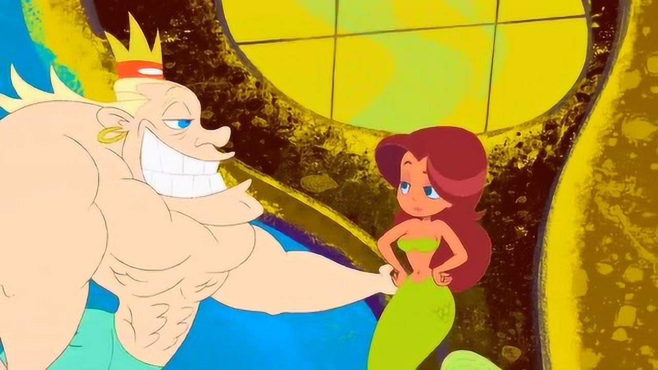 鲨鱼哥与美人鱼创意搞笑动画国王