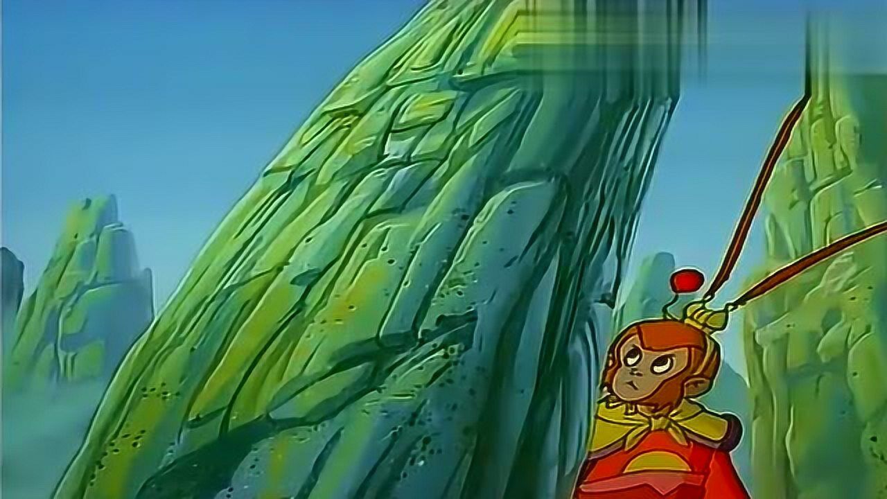 西游记;孙悟空变成了房子,但尾巴无处可藏,被二郎神识破了!