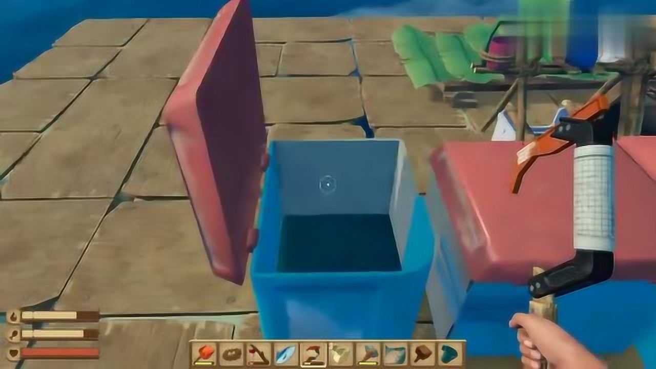 飞龙解说木筏求生raft鸟巢和椅子的制作第20集