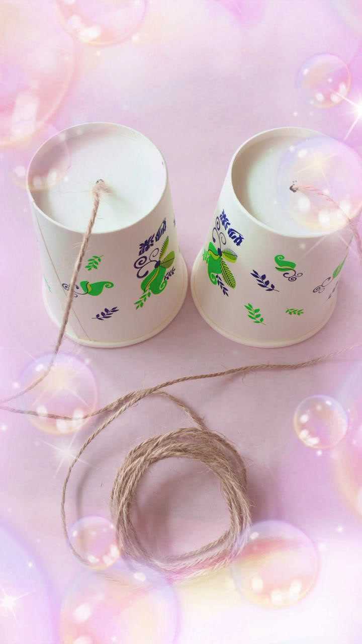 亲子手工:用完的一次性纸杯不要扔,给宝宝做个传声筒一起打电话