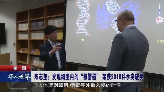 陈志坚:发现细胞内的“报警器” 荣获2018科学突破奖