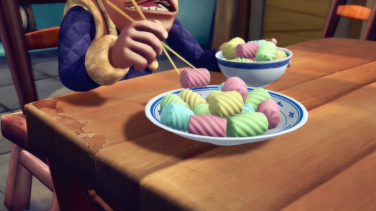 熊出没:一口饭一口菜,口口都是棉花糖啊,强哥服你