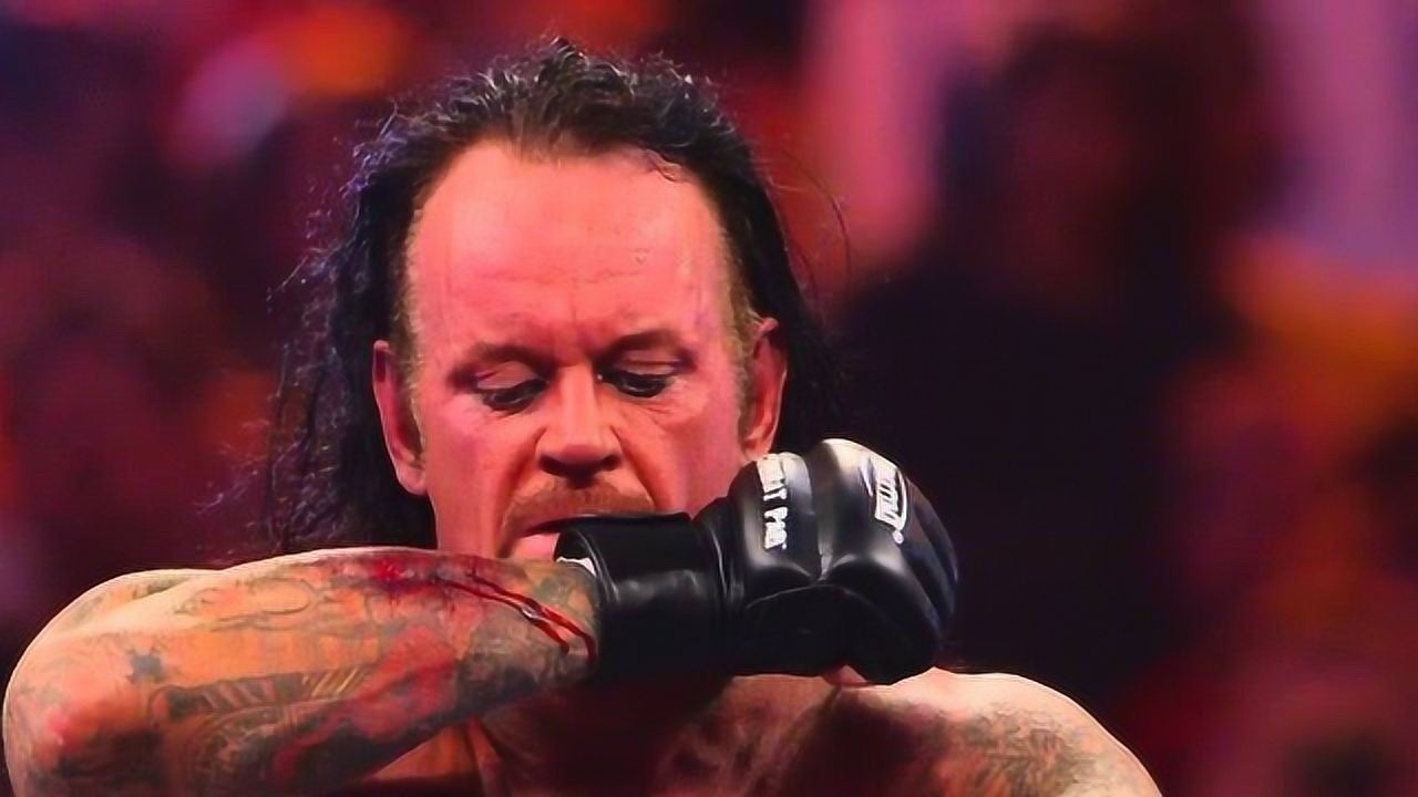 wwe送葬者遇上"心碎小子",最耐打的英雄,一个墓碑钉头结束战斗!