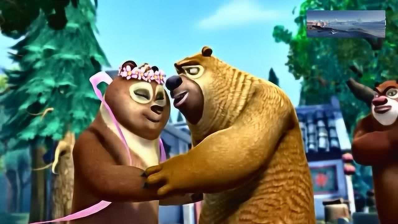 两熊与翠花上演悲情牛郎织女相会鹊桥断裂光头强成了天庭总管