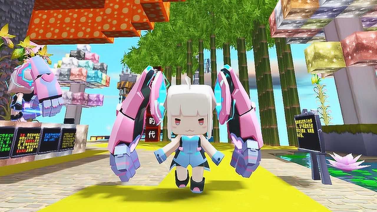 迷你世界小游戏幻音幻零跑酷大冒险01幻零哥哥你去了未来吗