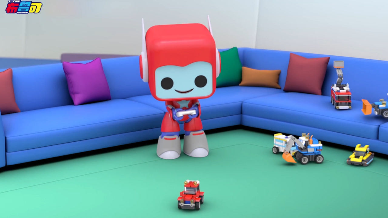 百变布鲁可布鲁克小队竞速比赛布布遥控赛车玩得真溜