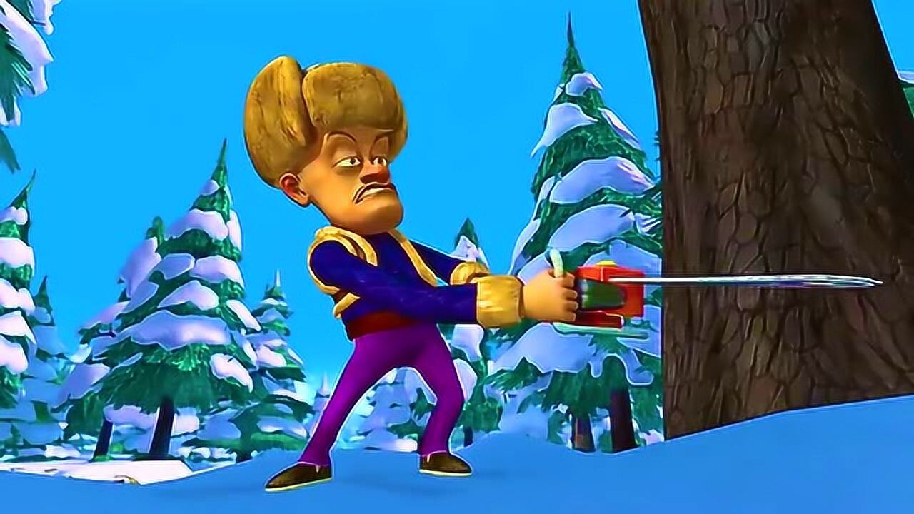 熊出没熊大熊二捡到光头强的伐木三十六计,识破他的计谋