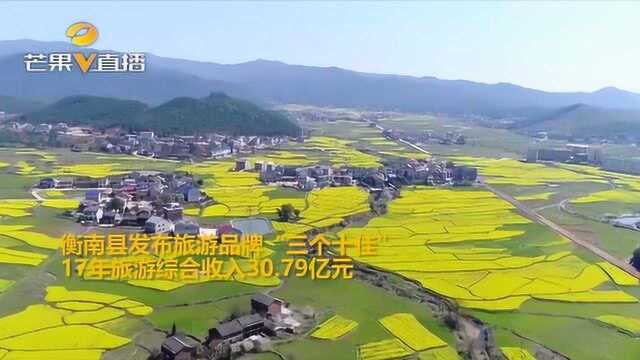 衡南县发布旅游品牌“三个十佳” 17年旅游综合收入30.79亿元