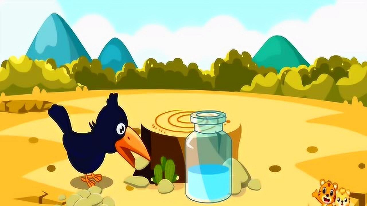 益智早教动画宝宝启蒙小故事乌鸦喝水幼儿益智教育