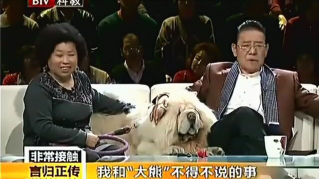 回顾经典:单田芳讲述与爱宠“大熊”的故事,单田芳真的好善良!