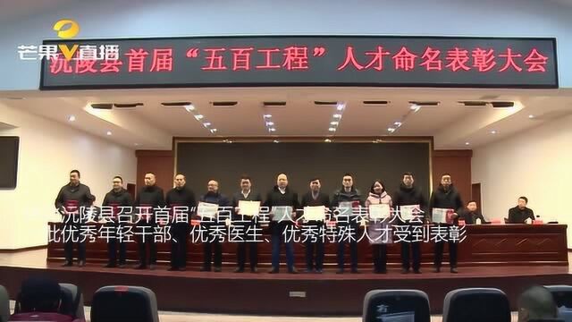 怀化沅陵:表彰“五百工程”人才,投资4050万用于科技创新和人才创业