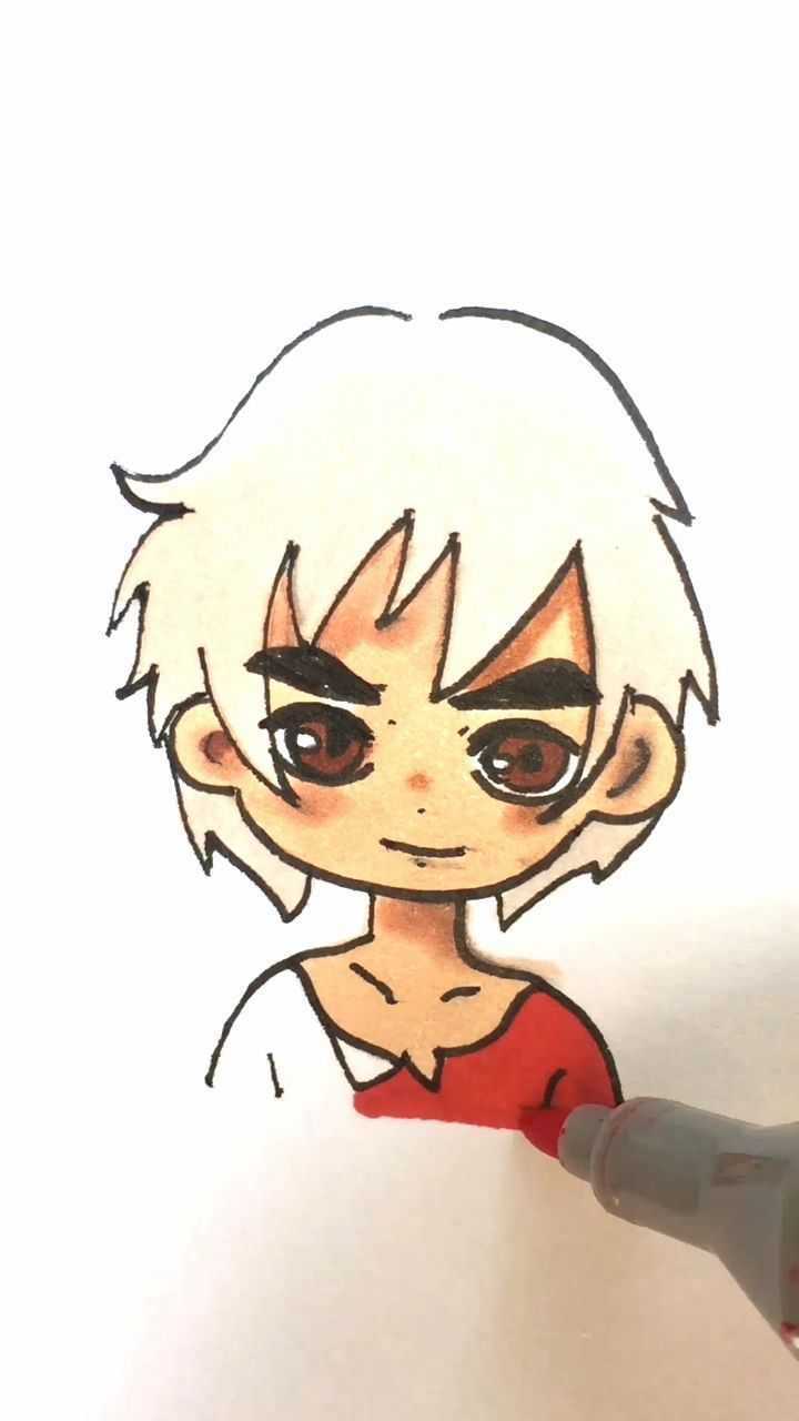 大鱼海棠之湫简笔画最喜欢的动画人物之一