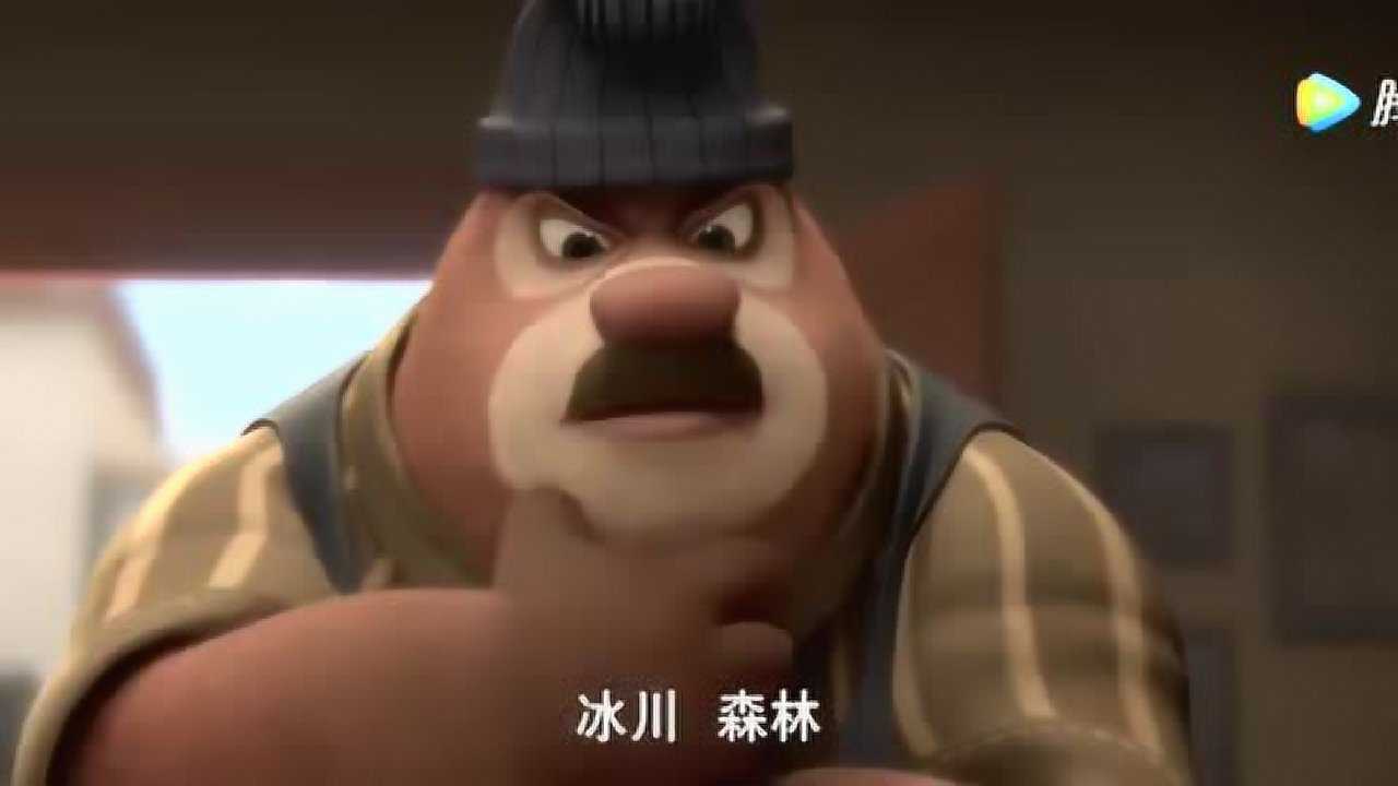 熊出没之奇幻空间金鹿角奇妙传说神鹿雪地救猎人