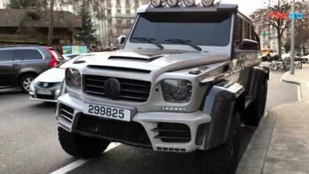 非一般的大G 6x6! 奔驰御用改装大牌Mansory G6x6日内瓦街拍 1of1