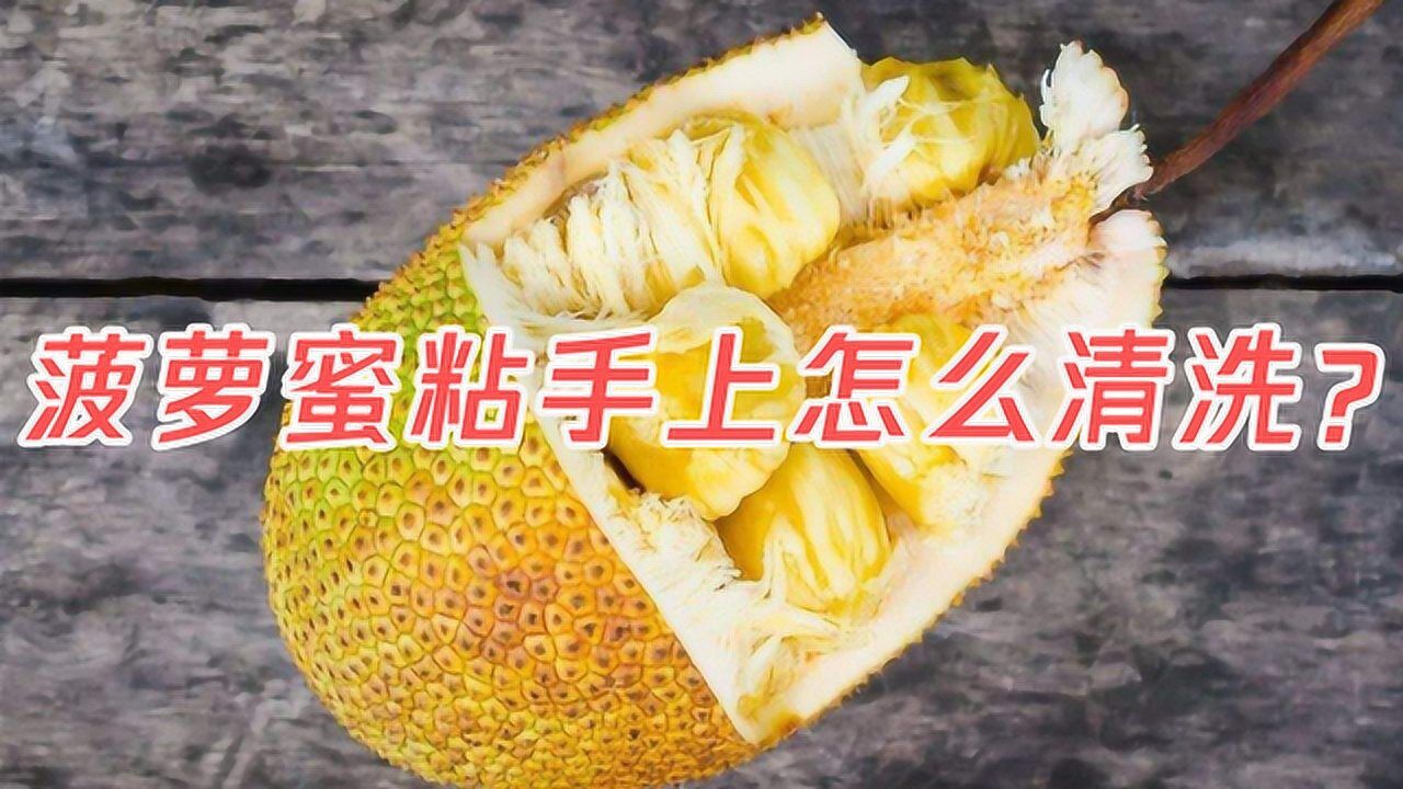 菠蘿蜜粘手上怎麼清洗