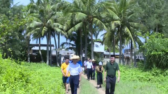 符平到长坡镇调研海水养殖问题整改情况