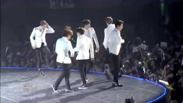 EXOK 《Growl》音乐银行墨西哥演唱会舞台现场141112