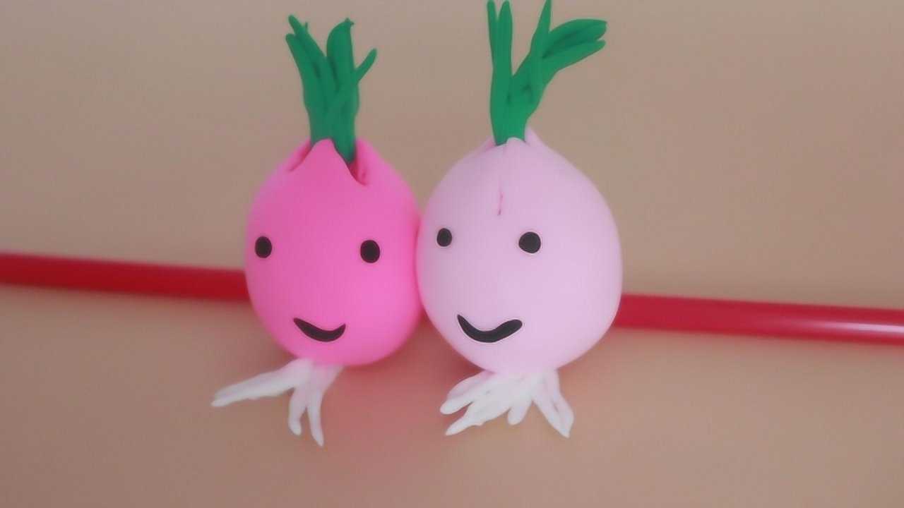 粘土手工制作:辣眼睛的洋葱,只需4步就能完成,初学者轻松学会