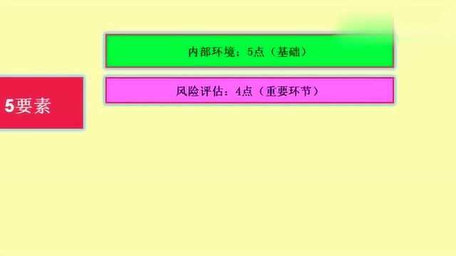 内部控制五要素是什么呢