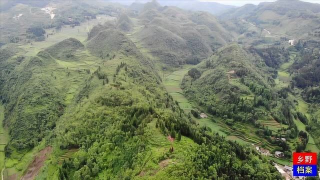 航拍贵州纳雍风水宝地:孔雀开屏