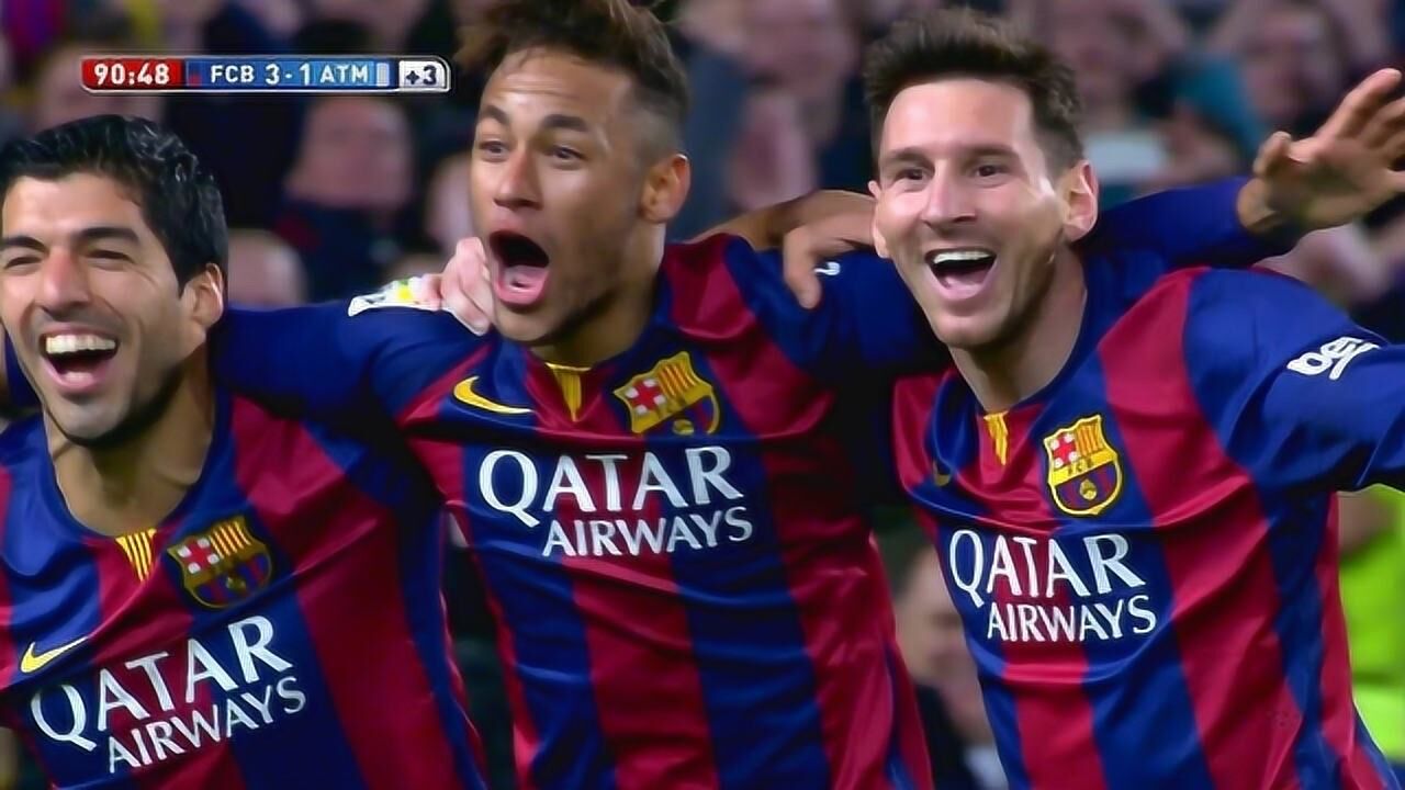 精彩回顾巴萨msn经典组合南美三兄弟不愧是足坛史上最强组合