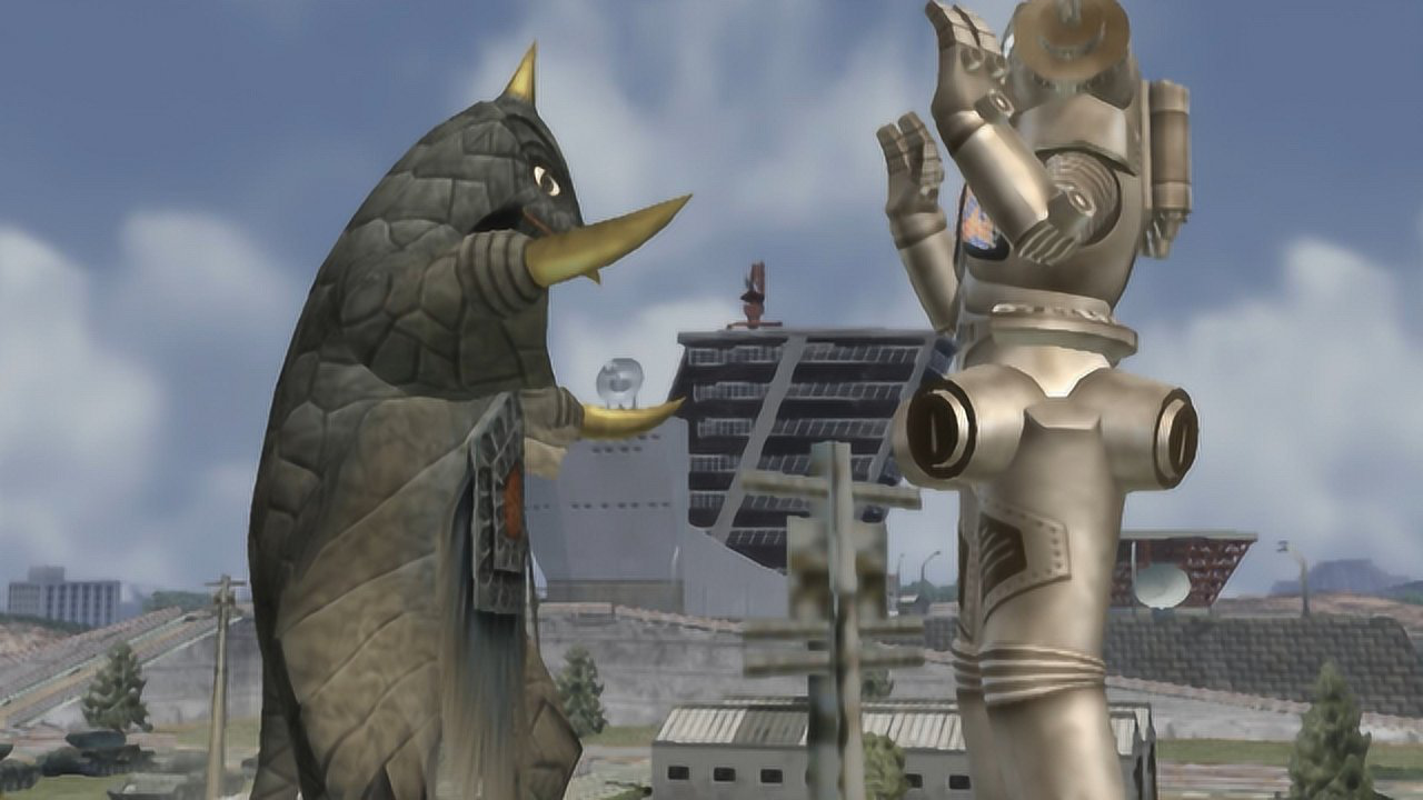 奥特曼格斗进化三:贝蒙斯坦对战金古桥,真是打的一点压力都没有_腾讯