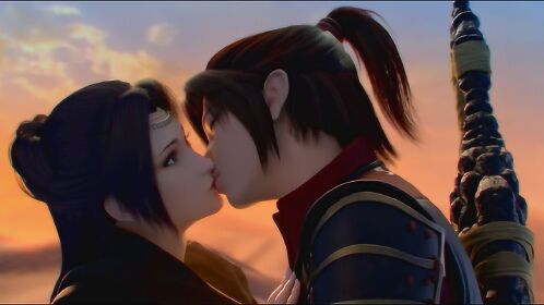 斗破苍穹:发糖了!萧炎云芝沙漠之吻!