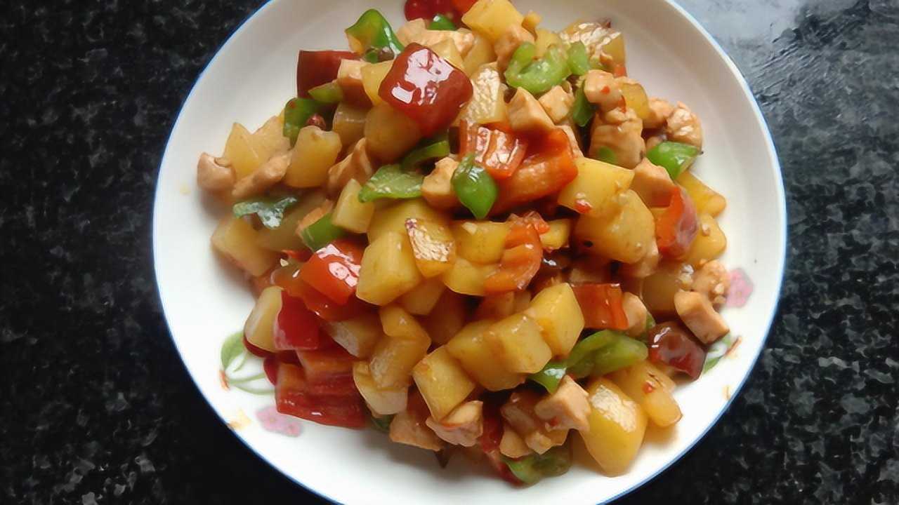好吃不胖的低脂美食鸡胸肉炒土豆简直不要太好吃了