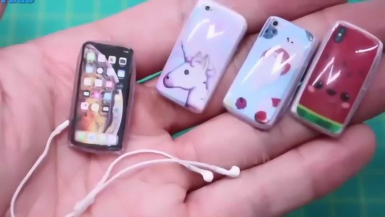 手工制作迷你手机，还有耳机噢！_高清