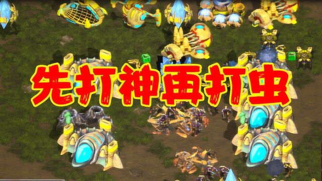 高手先打神族再打虫族,经验很重要,星际争霸1游戏宏图3V3