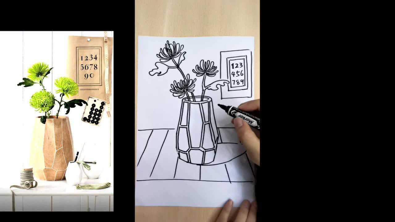 岭南版美术四年级《变照片为黑白的画》教师示范(一)