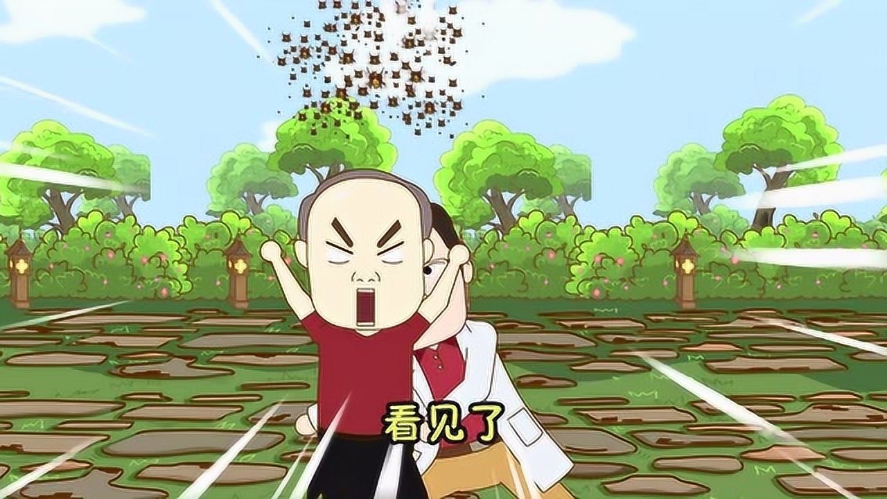 小品一家人  马蜂袭击的危机关头,老师抱起校长跳下河,谁知还是难逃一