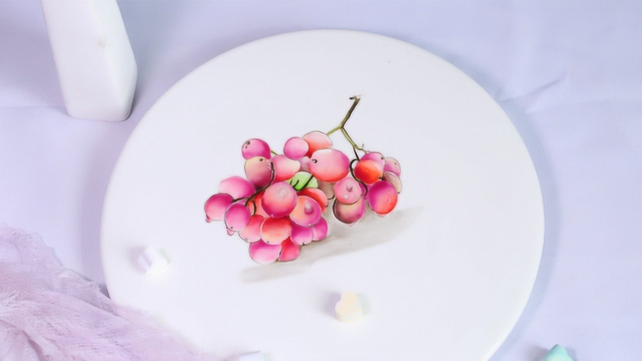 葡萄——周毅果酱画绘画视频教程