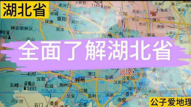 高清地图全面了解千湖之省湖北,楚文化之地,英雄的城市武汉