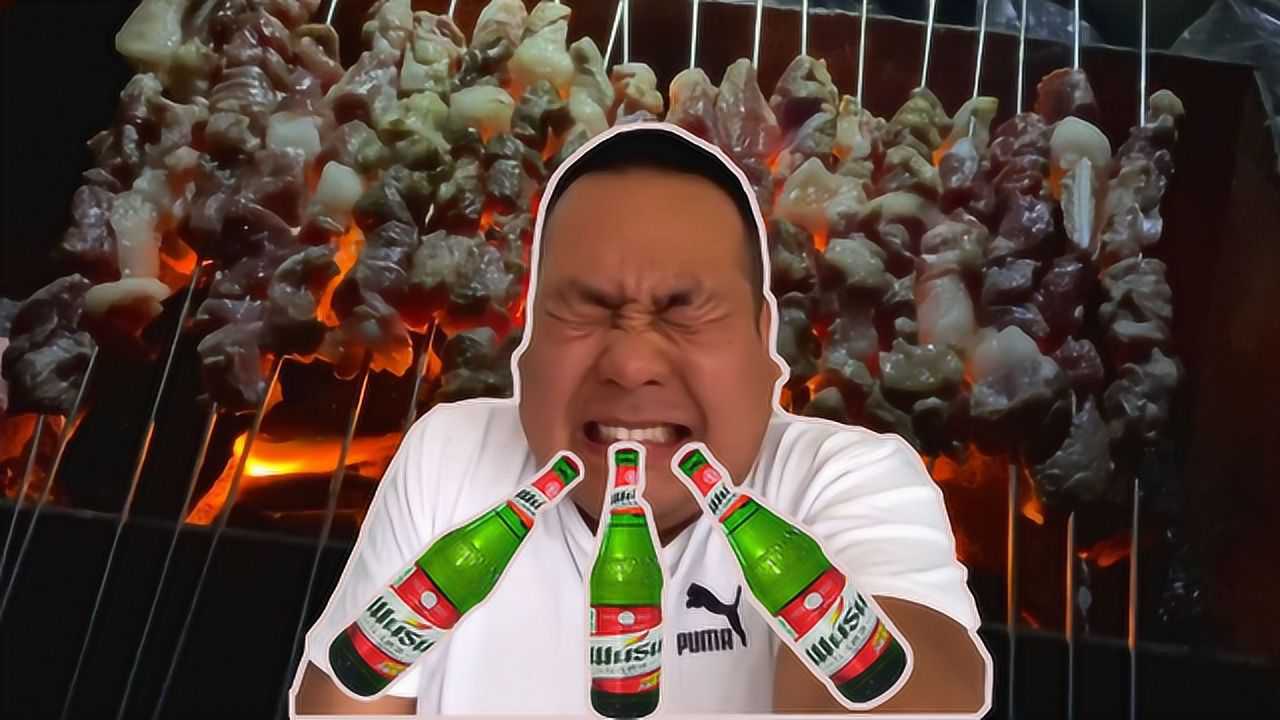 大绿棒子配烧烤,天气热了少不了