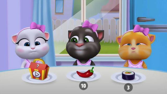 汤姆猫的朋友们汤姆猫吃完辣椒之后肚子好疼