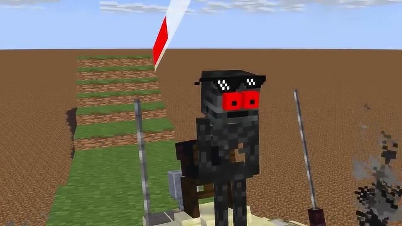 minecraft动画《坦克大战》,凋零骷髅"变态"坦克开挂太赖皮!
