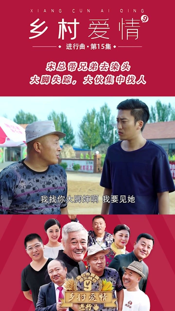 《乡村爱情9上》第15集 宋总带兄弟去染头,大脚失踪,大伙集中找人