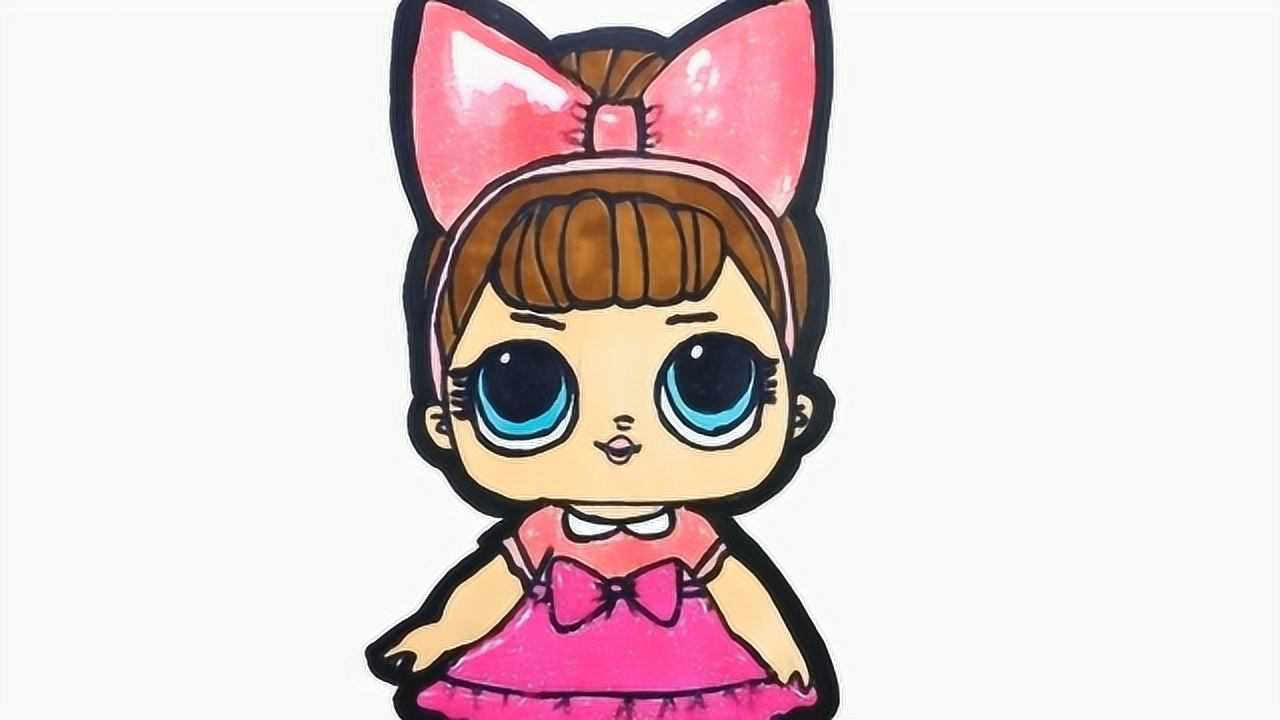 掌握这几个步骤你也可以画一个彩色的洋娃娃