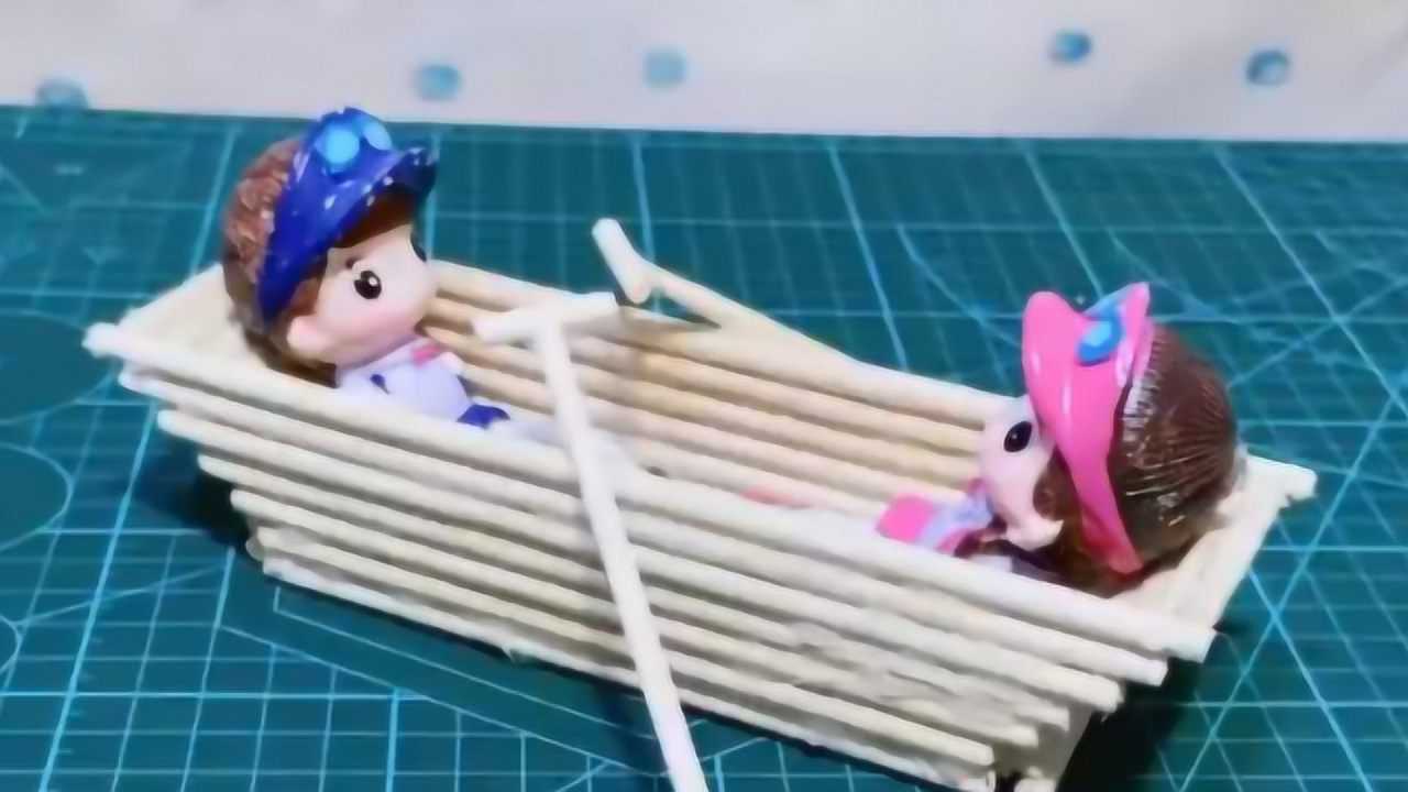 牛人用一次性筷子造小船,太厉害了人才一枚