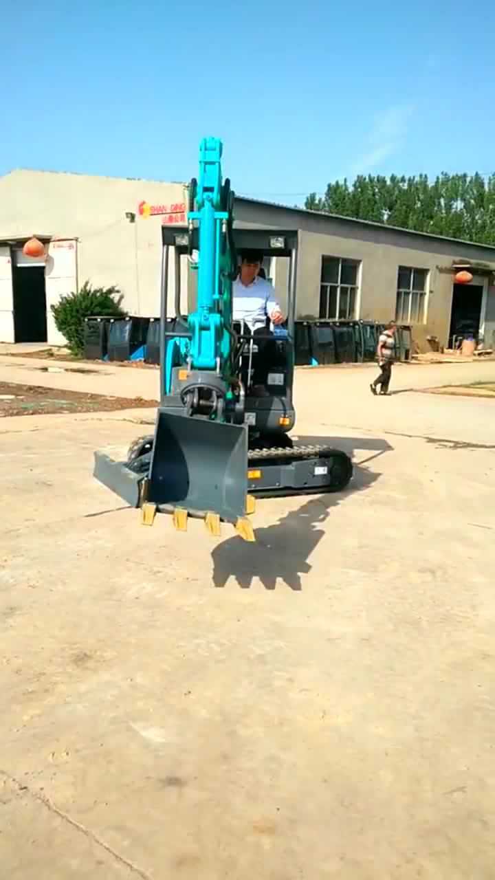 小型挖掘机的360°旋转挖斗_高清1080P在线观看平台_腾讯视频