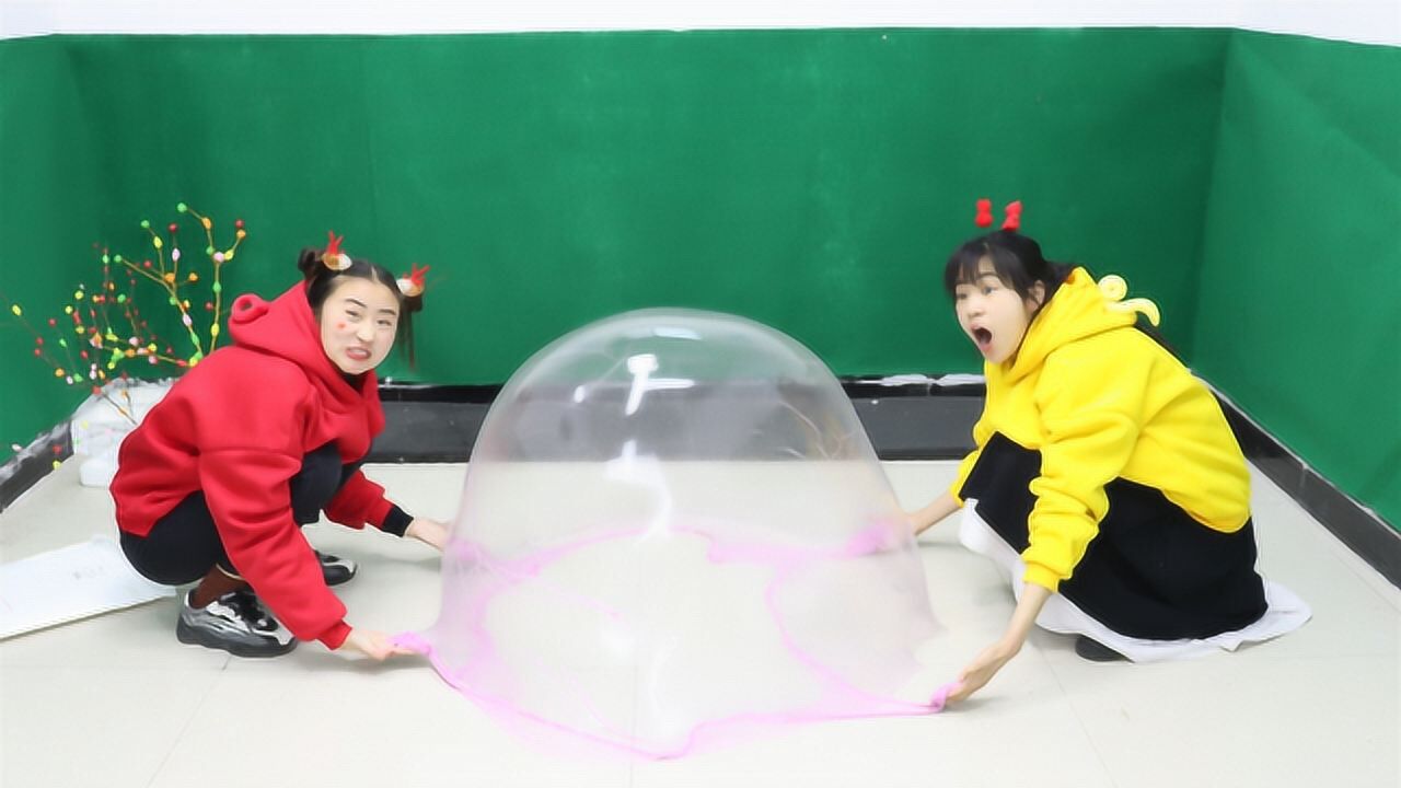 可乐用卫生纸做无硼砂起泡胶方法超简单没想还能搭超大的帐篷