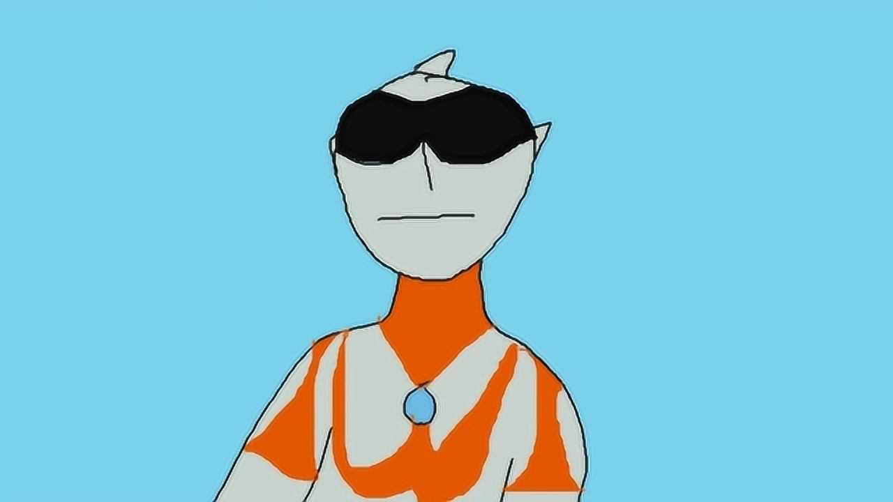 初代奥特曼击败怪兽,带上墨镜准备离开