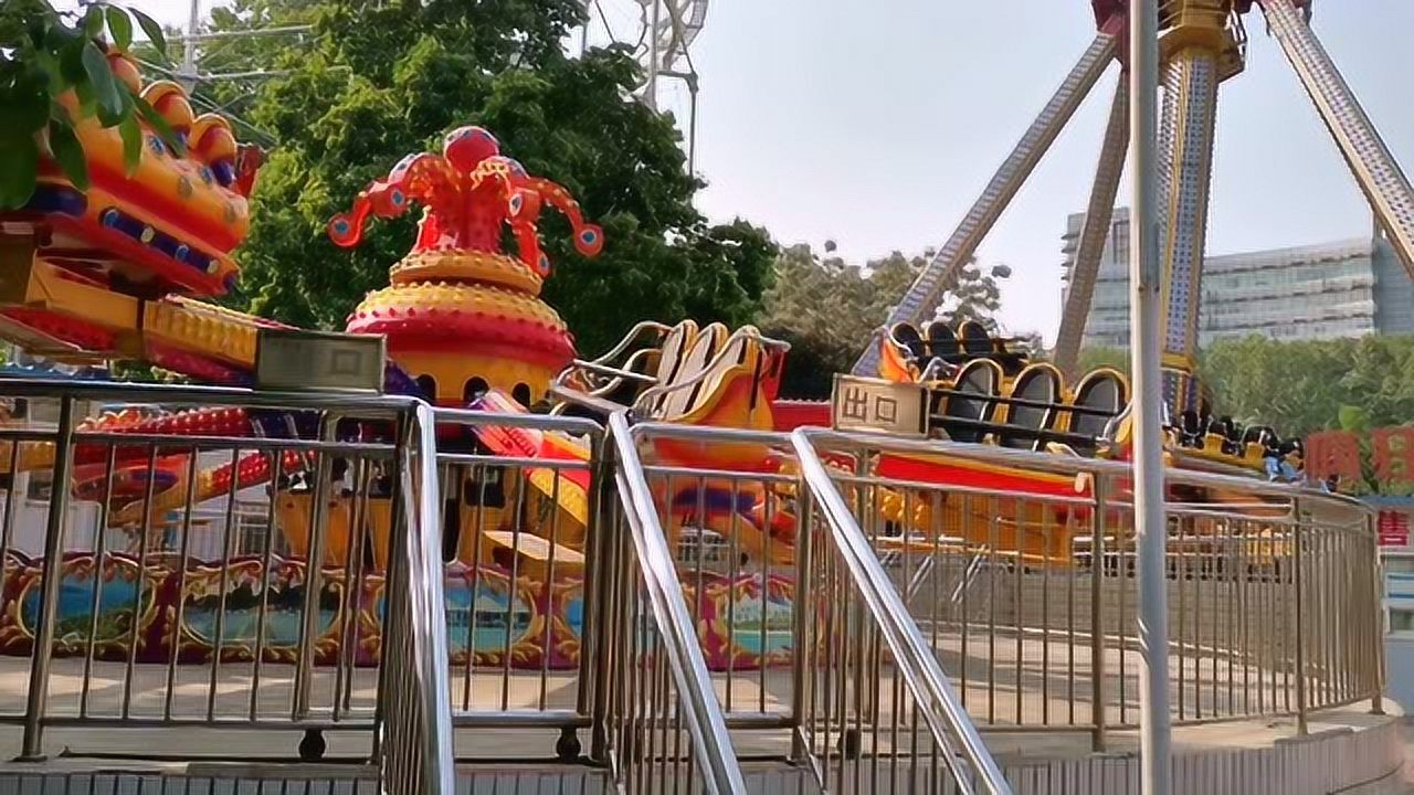 郑州人民公园里的几个游乐项目,看着惊险刺激,你敢玩吗!