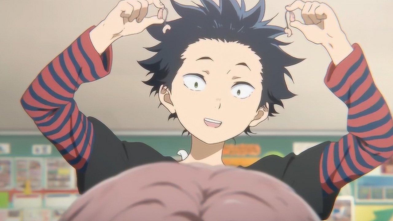 声之形:石田欺人太甚,欺负硝子是聋哑人,把硝子的耳朵都弄出血了